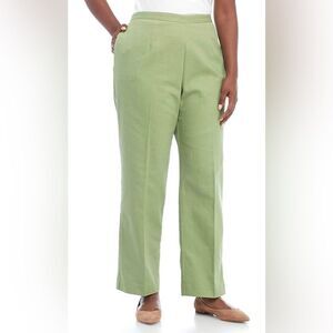 Alfred Dunner Sage Women's Plus Size Parrot Cay Proportioned Pant Size 18w